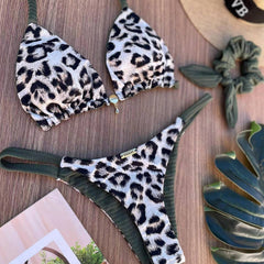 Sexy Leopard Sling Bikini