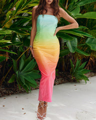 Trendy Iridescent Designer Dress