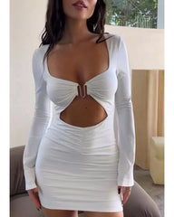 White Sexy suit dress