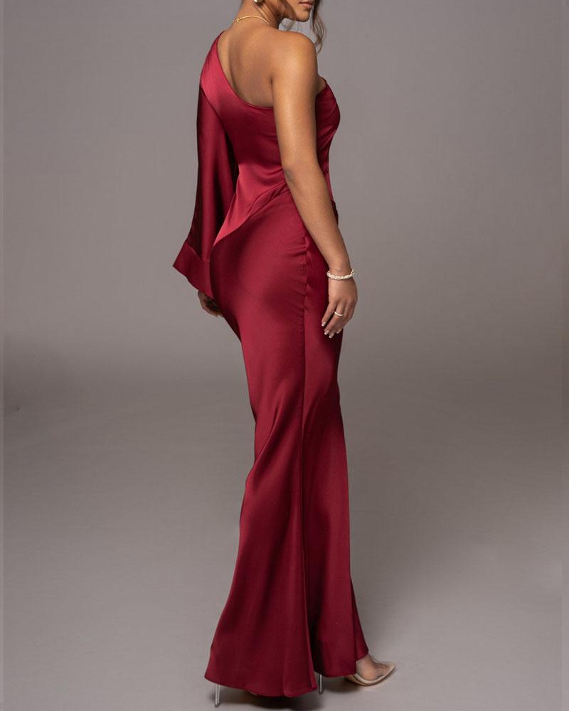 Stylish satin dress