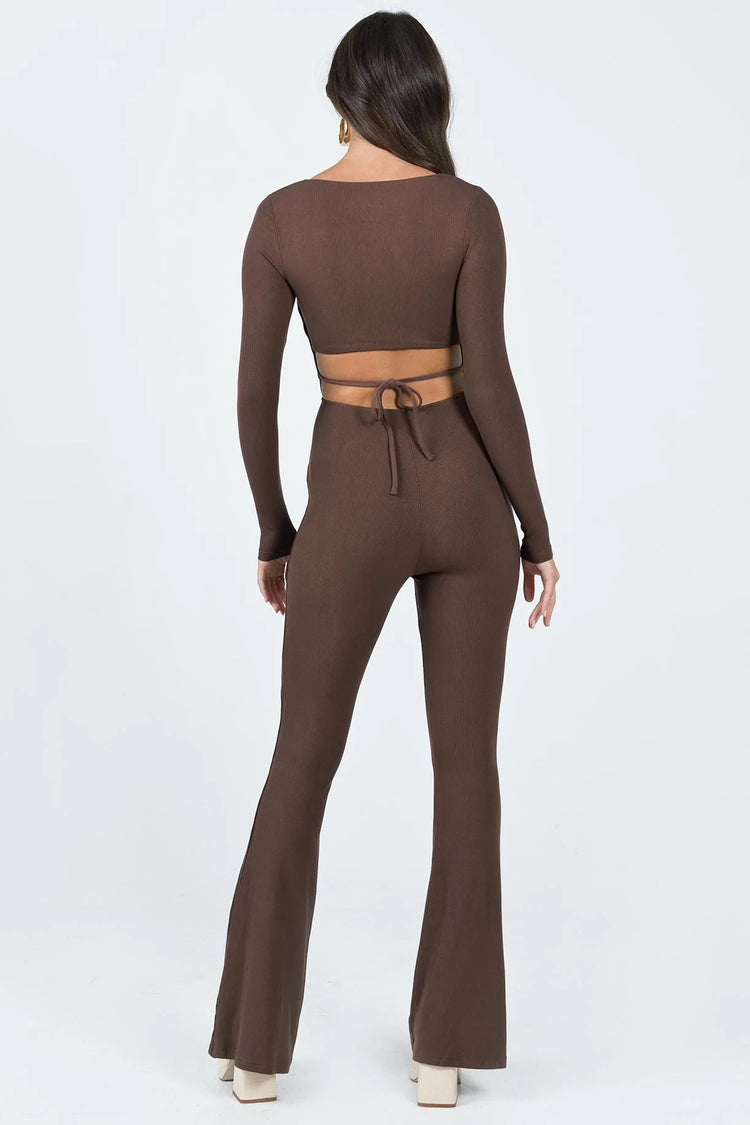 Devera Jumpsuit Brown