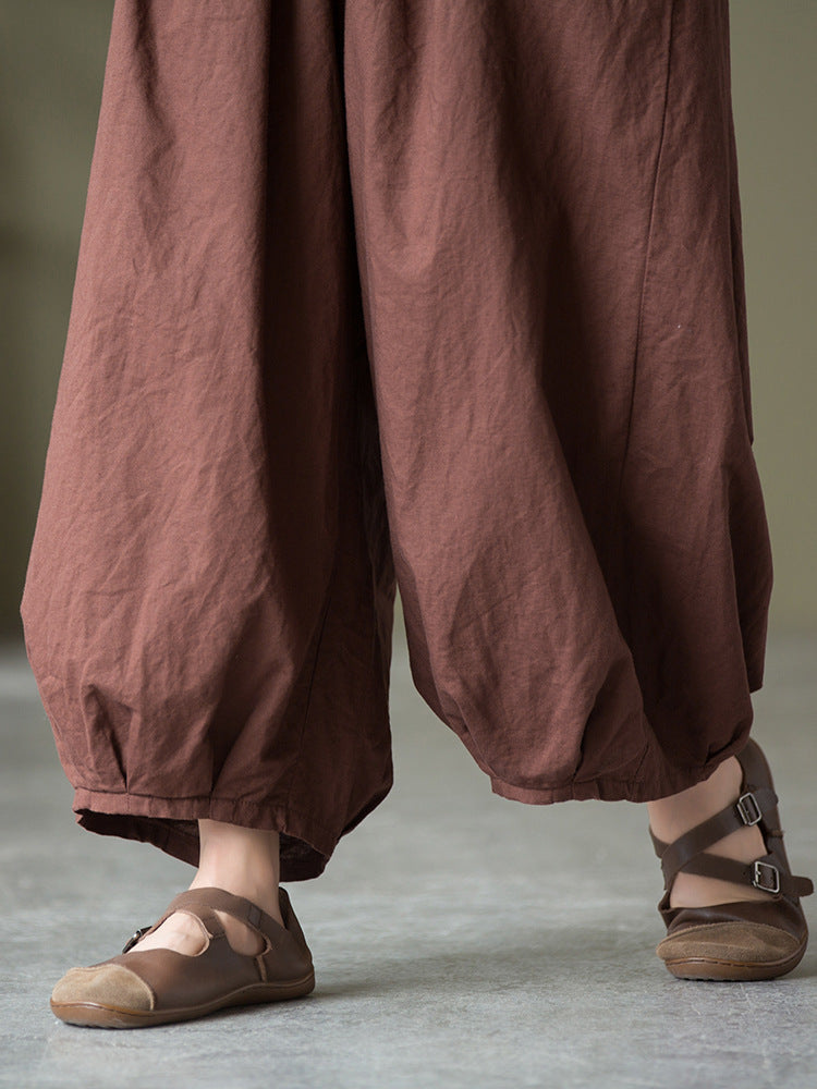 Women's Elastic Waist Loose Casual Pants