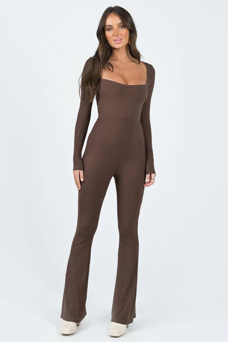 Devera Jumpsuit Brown