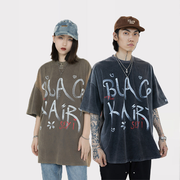 Print Loose Short Sleeve T Shirt