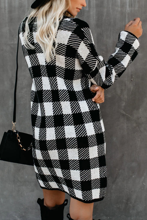 All at Once Gingham Sweater Dress - 2 Colors