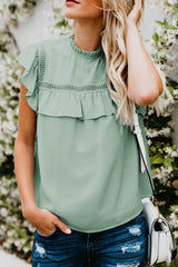 Naturally Beautiful Ruffled Short Sleeve Top - 5 Colors