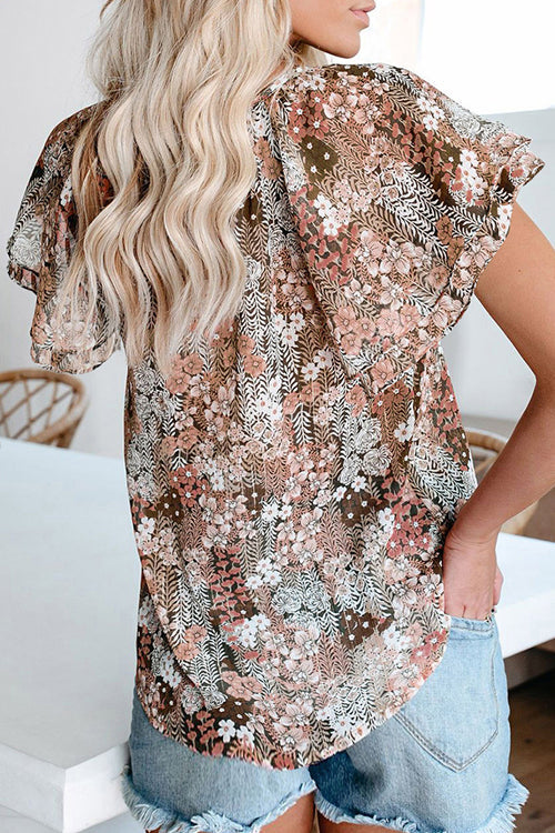 Blissful Getaway Floral Print Button-Up Top - 6 Colors