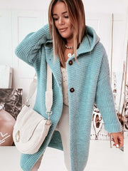 Linyona Hooded Sweater Cardigan