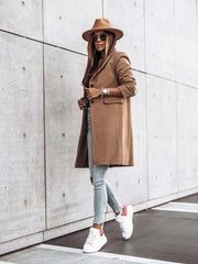 Linyona Button Slim Coat