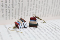 ✨Stack of Books Earrings, Library Colours - Perfect Gift for your book lover friends