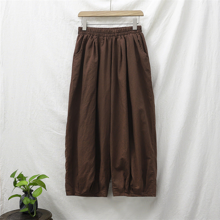 Women's Elastic Waist Loose Casual Pants