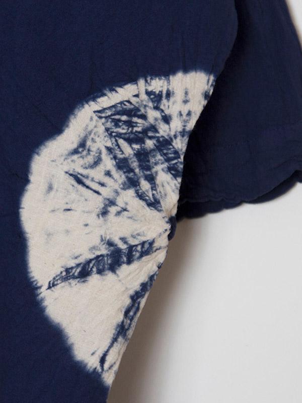 Loose Vintage Printed Ninth Sleeve T-Shirt