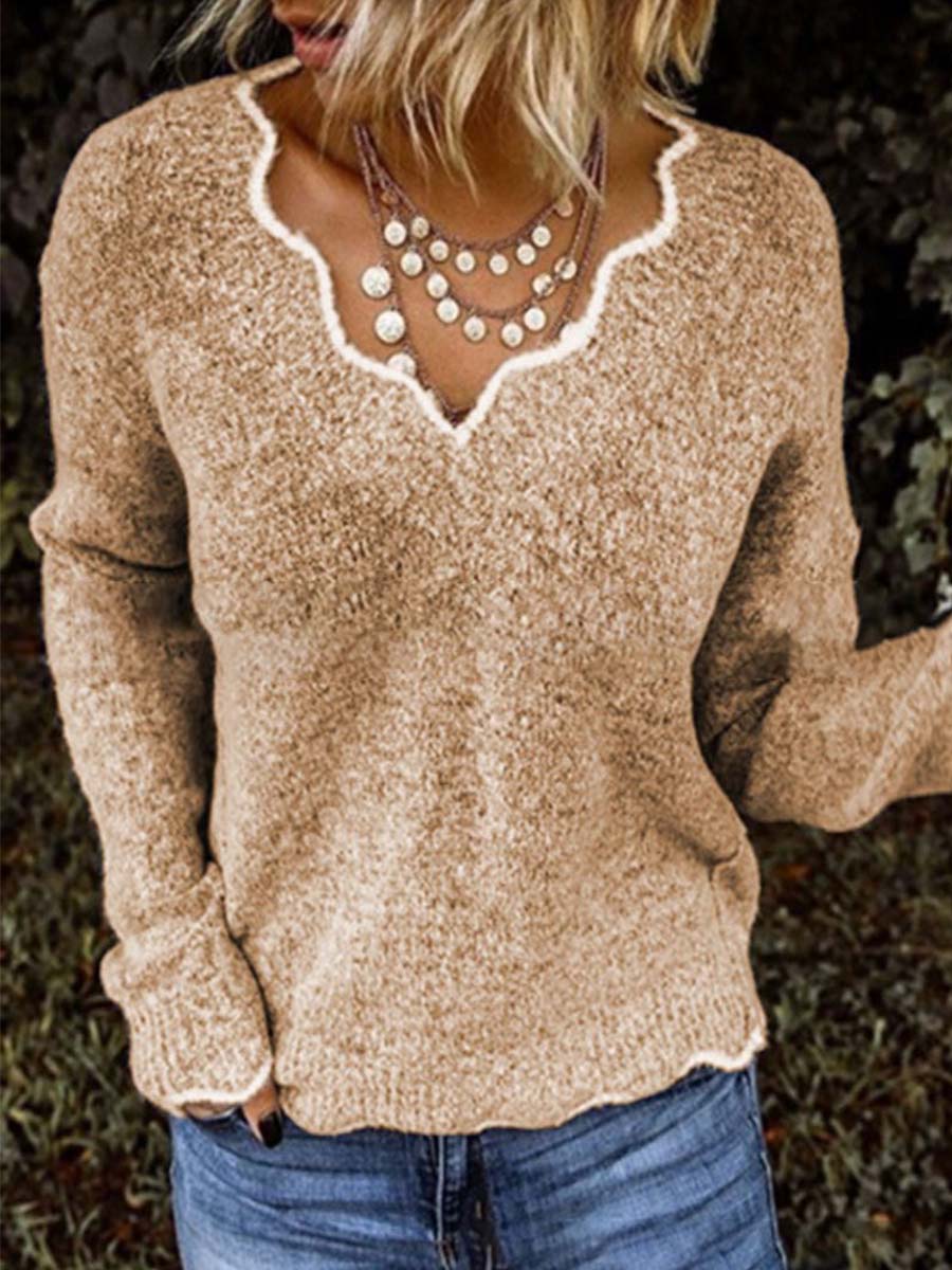 Linyona Knitted Pullover Sweater