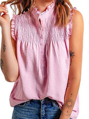 Linyona V-neck Sleeveless Shirt