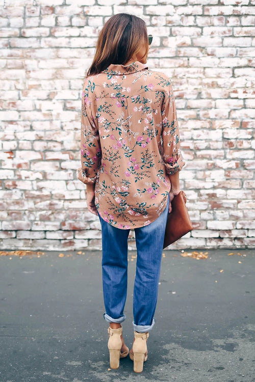 My Sweet Love Blush Floral Print Shirt