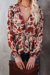 Having A Moment V-Neck Floral Print Top - 2 Colors