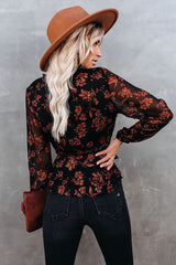 Having A Moment V-Neck Floral Print Top - 2 Colors