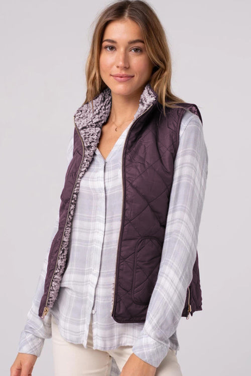 No Chill Comfort Reversible Teddy Vest - 4 Colors