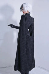 👻  Halloween Cruella Witch Costume Coat with Wig