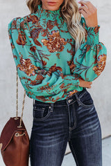 Lovely Wishes Floral Print Smocked Top