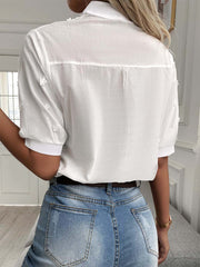 Vorioal Lace White Shirt