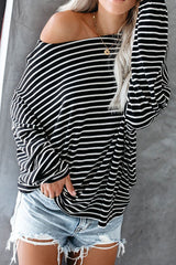 Always Lovely Stiped Casual Knit Top - 2 Colors