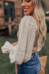 Need You More Floral Print Backless Top