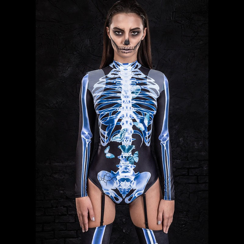 Skeleton Sexy Halloween Bodysuit For Women