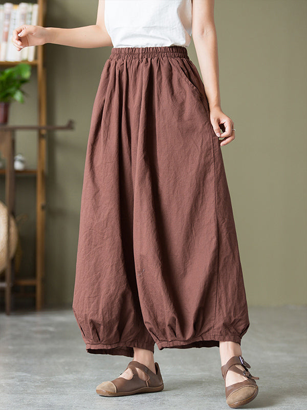 Women's Elastic Waist Loose Casual Pants