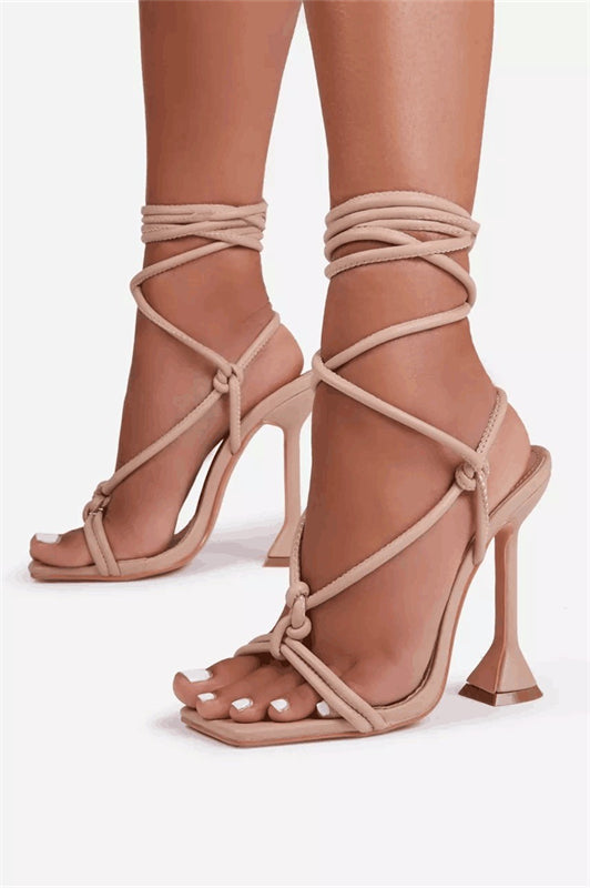 Strappy Fish Mouth Sandals