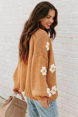 Simple Love Daisy Oversized Knit Cardigan