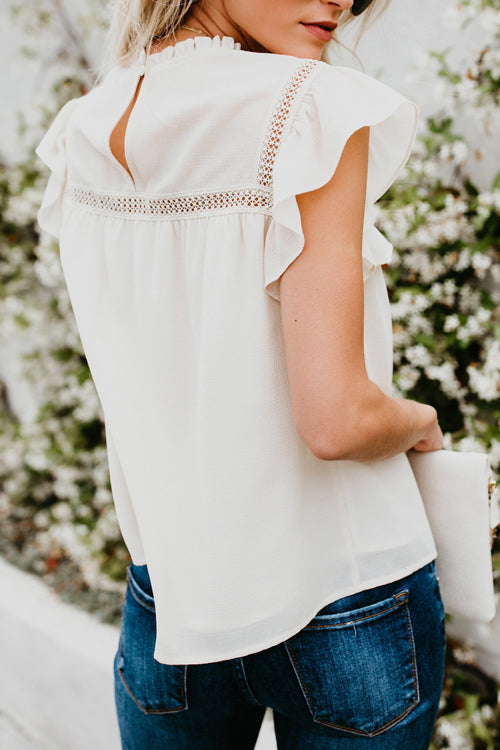 Naturally Beautiful Ruffled Short Sleeve Top - 5 Colors