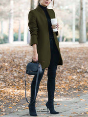 Vorioal Fashion Khaki Coat