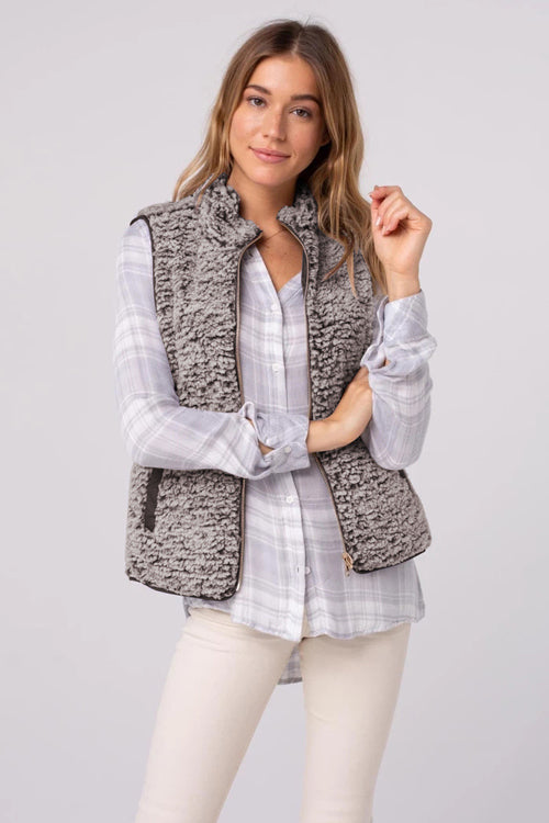 No Chill Comfort Reversible Teddy Vest - 4 Colors