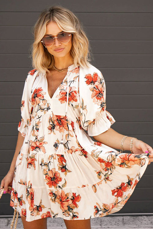 My Favorite Day Floral Printed Mini Dress - 2 Colors