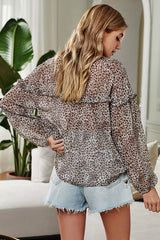 Keep My Sweet Printed Tassel Long Sleeve Top - 3 Colors