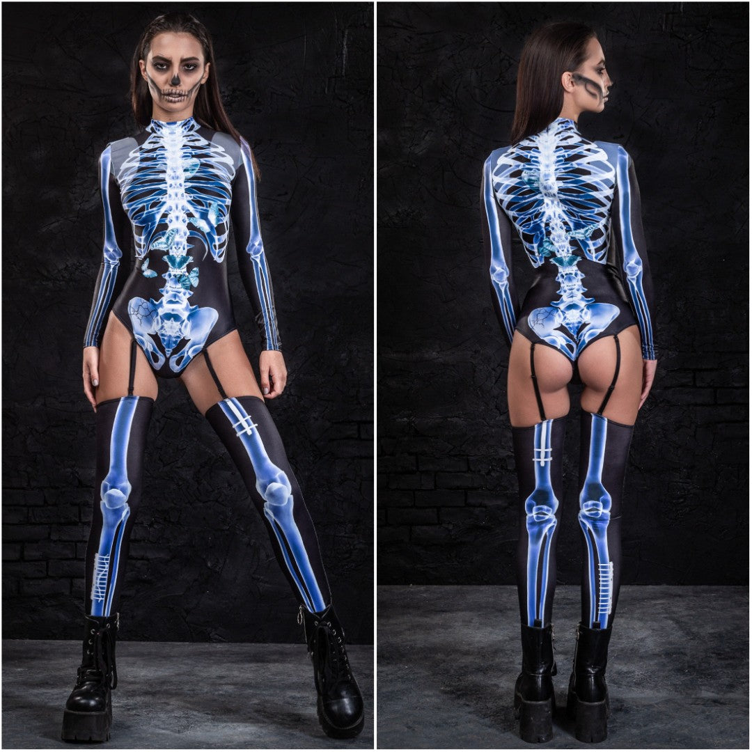 Skeleton Sexy Halloween Bodysuit For Women