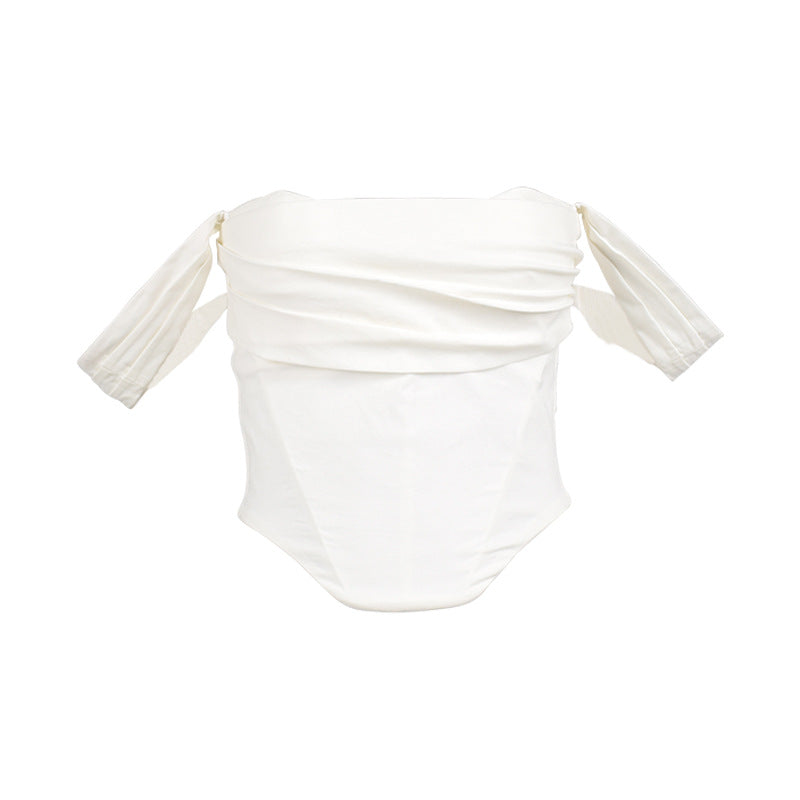 Women's Corset Square Collar Backless Short Vest Sling