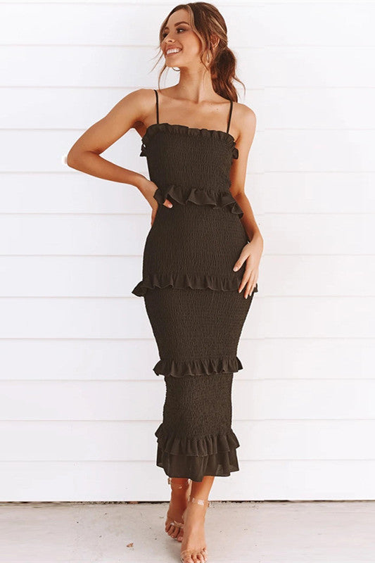 Sling Cake Midi Dress