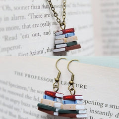 ✨Stack of Books Earrings, Library Colours - Perfect Gift for your book lover friends