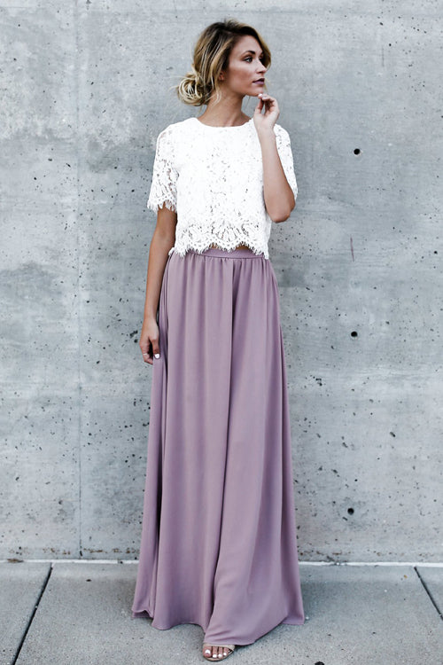 Marry Me Lace Short Sleeve Top - 3 Colors