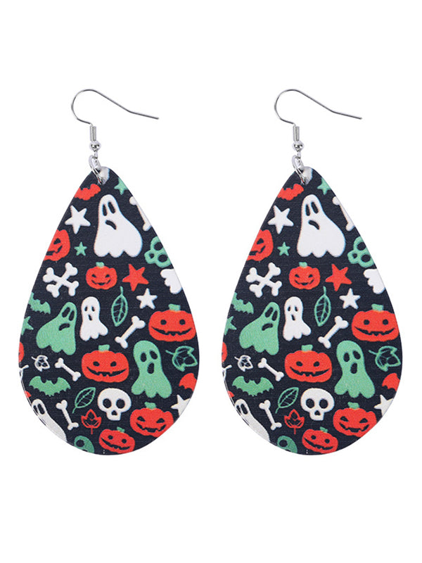 Funny Halloween Series Printed Earrings