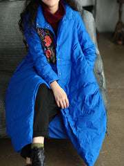 Women Retro Loose Lapel Casual Coat