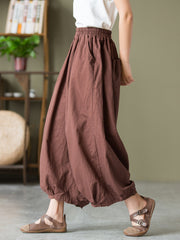 Women's Elastic Waist Loose Casual Pants