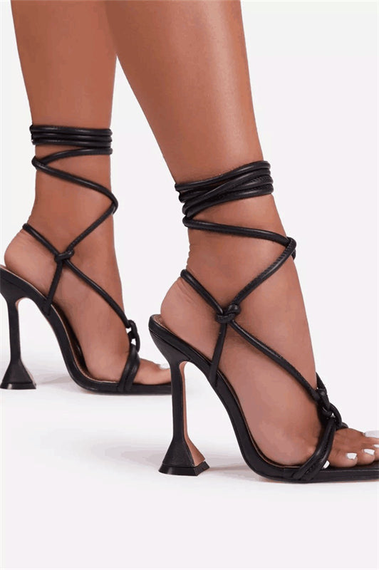 Strappy Fish Mouth Sandals