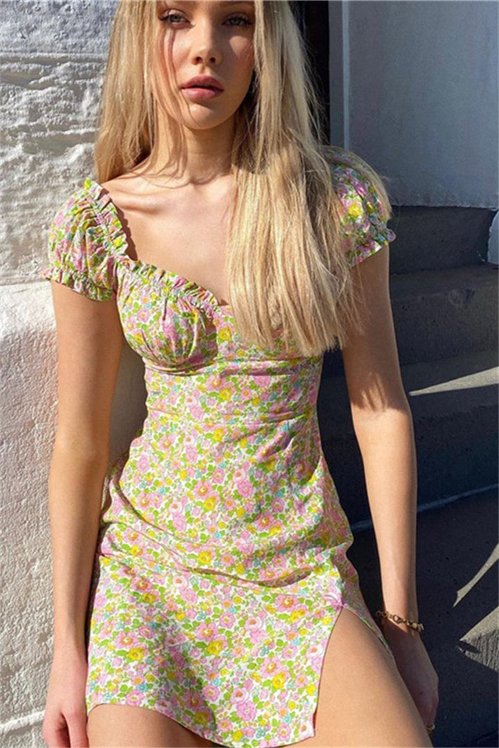 Floral Split Dress